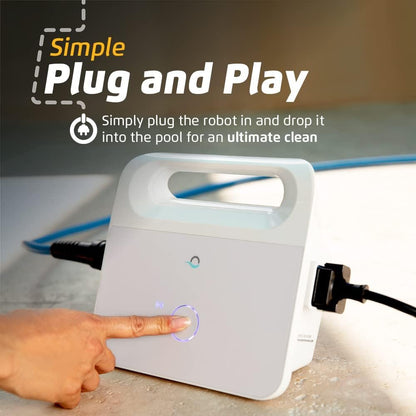 Nautilus CC Pro Wi-Fi Automatic Robotic Pool Vacuum Cleaner, Wall Climbing, Waterline Scrubber Brush, Ideal for In-Ground Pools up to 50 FT in Length