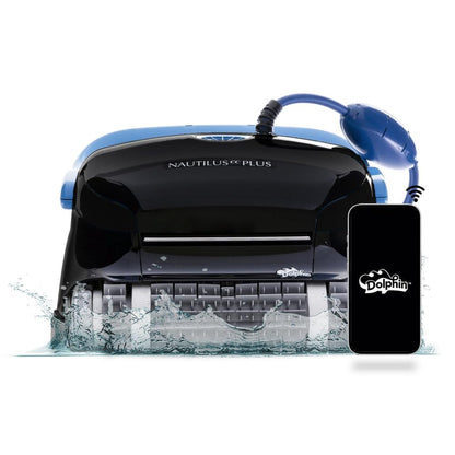 Nautilus CC Plus Wi-Fi Automatic Robotic Pool Vacuum Cleaner, Always Cleaning, Never Charging, with Wall Climbing Scrubber Brush, Ideal for In-Ground Pools up to 40 FT in Length
