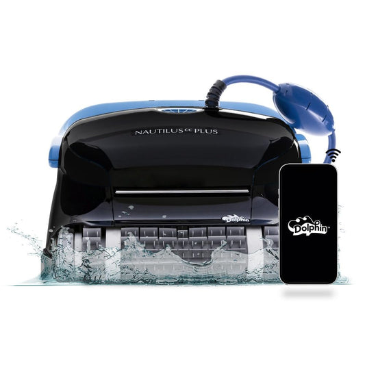 Nautilus CC Plus Wi-Fi Automatic Robotic Pool Vacuum Cleaner, Always Cleaning, Never Charging, with Wall Climbing Scrubber Brush, Ideal for In-Ground Pools up to 40 FT in Length