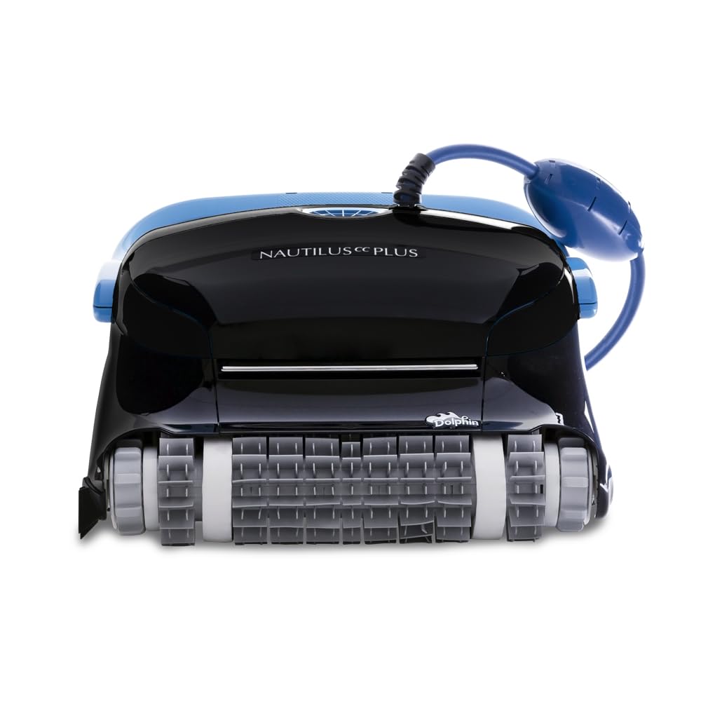 Automatic Robotic Pool Vacuum Cleaner, Wall Climbing Scrubber Brush, Smart Navigation, Ideal for In-Ground Pools up to 40FT in Length - Nautilus CC Plus