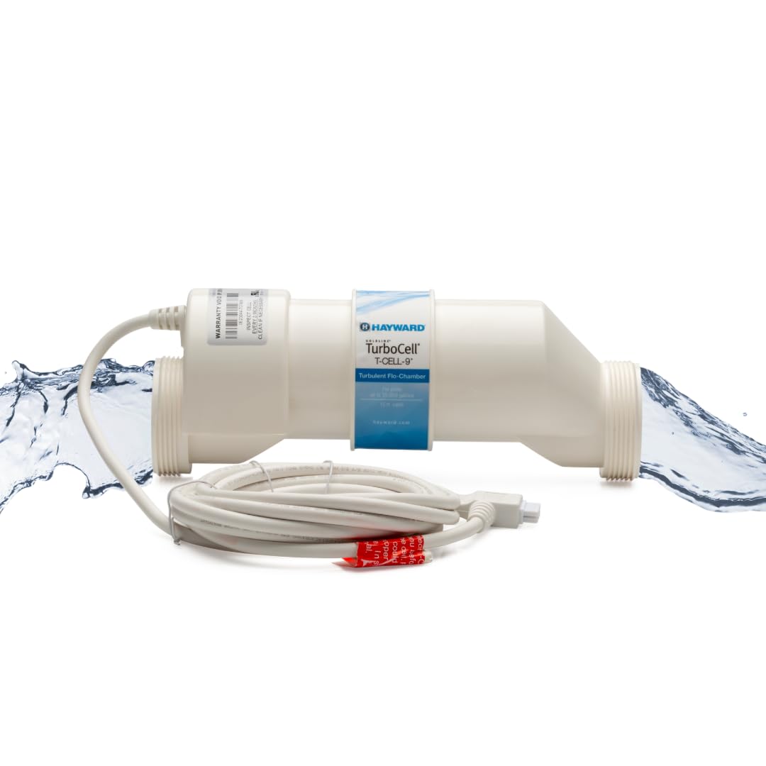 Salt Cell for Pool Chlorinator TurboCell W3T-Cell-9 replacment for T-Cell-9, Salt Chlorine Generator for In-Ground Pools up to 25,000 Gallons