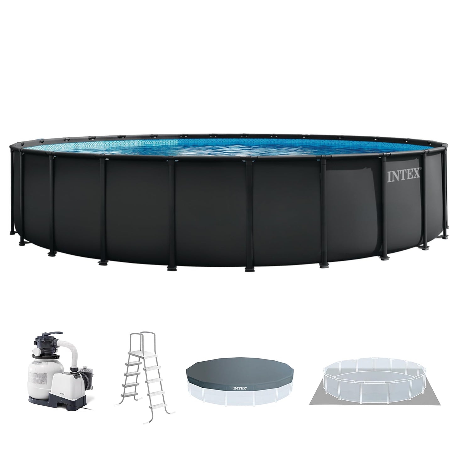 Ultra XTR 26ft x 52in Round Above Ground Swimming Pool Set w/Pump