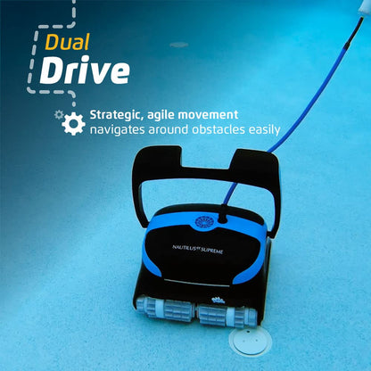 Nautilus CC Supreme Wi-Fi Automatic Robotic Pool Vacuum Cleaner Includes Caddy and Classic Cover for Storage and Protection, Ideal for In-Ground Pools up to 50 FT