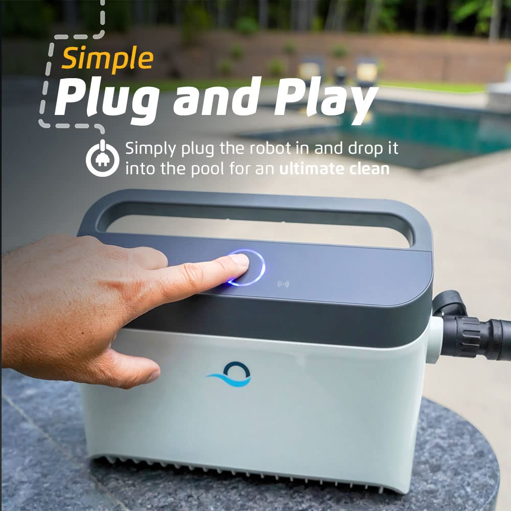 Nautilus CC Plus Wi-Fi Automatic Robotic Pool Vacuum Cleaner, Always Cleaning, Never Charging, with Wall Climbing Scrubber Brush, Ideal for In-Ground Pools up to 40 FT in Length