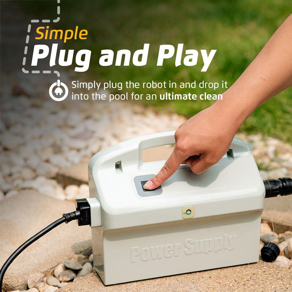 Nautilus Pool-Up Robotic Pool Vacuum Cleaner up to 26 FT - Wall Climbing with Scrubber Brush