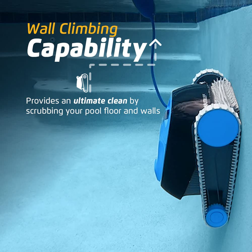 Nautilus CC Automatic Robotic Pool Vacuum Cleaner, Wall Climbing Scrubber Brush, Top Load Filter Access, Ideal for Above/In-Ground Pools up to 33 FT in Length