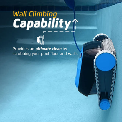 Nautilus CC Automatic Robotic Pool Vacuum Cleaner, Wall Climbing Scrubber Brush, Top Load Filter Access, Ideal for Above/In-Ground Pools up to 33 FT in Length