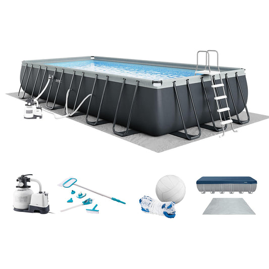 Ultra XTR 24ft x 12ft x 52in Above Ground Swimming Pool Set w/Pump
