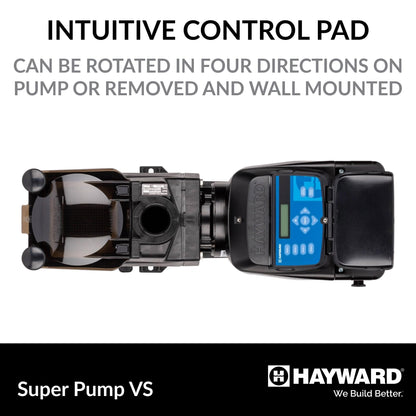 W3SP2603VSP Super Pump VS Variable Speed Pool Pump for In-Ground Pools, Energy Efficient, 1.65 HP