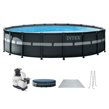 Ultra XTR 18ft x 52in Round Above Ground Swimming Pool Set w/Pump