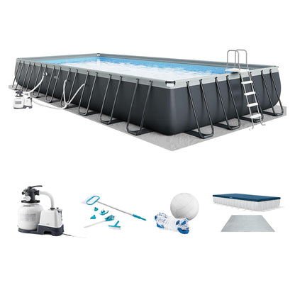 Ultra XTR 32ft x 16ft x 52in Above Ground Swimming Pool Set w/Pump