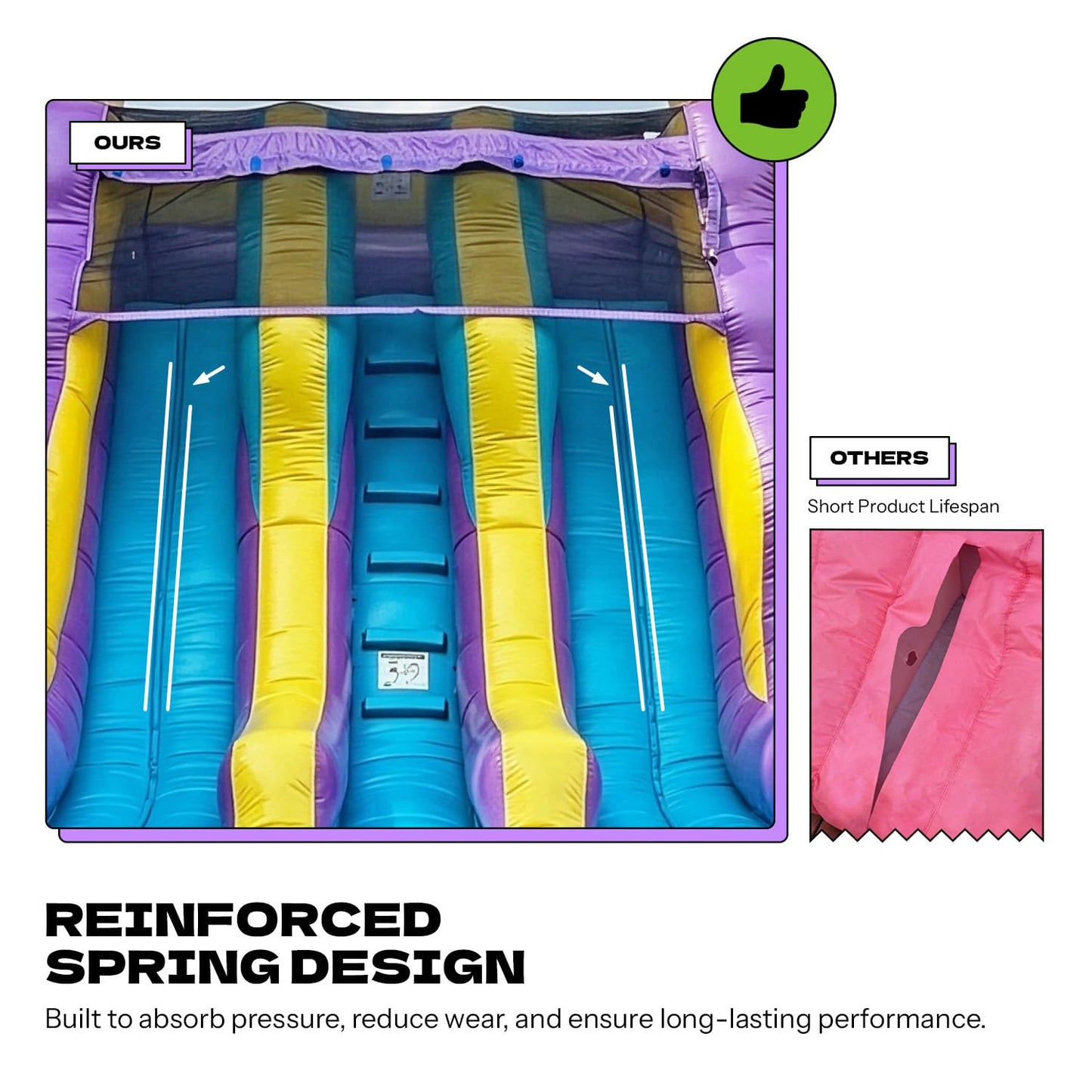 16ft Ice Pop Inflatable Wet Dry Dual Slide with Pool & Blower