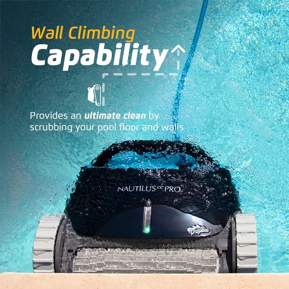 Nautilus CC Pro Wi-Fi Automatic Robotic Pool Vacuum Cleaner Includes Caddy and Classic Cover for Storage and Protection, Ideal for In-Ground Pools up to 50 FT