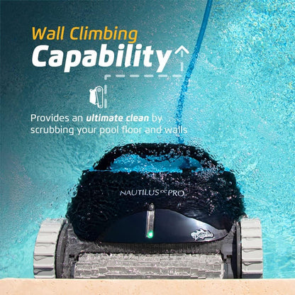 Nautilus CC Pro Wi-Fi Automatic Robotic Pool Vacuum Cleaner Includes Caddy and Classic Cover for Storage and Protection, Ideal for In-Ground Pools up to 50 FT