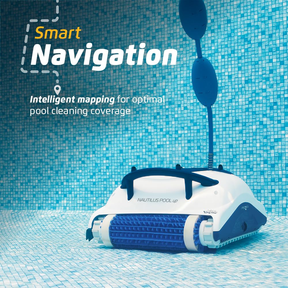 Nautilus Pool-Up Robotic Pool Vacuum Cleaner up to 26 FT - Wall Climbing with Scrubber Brush