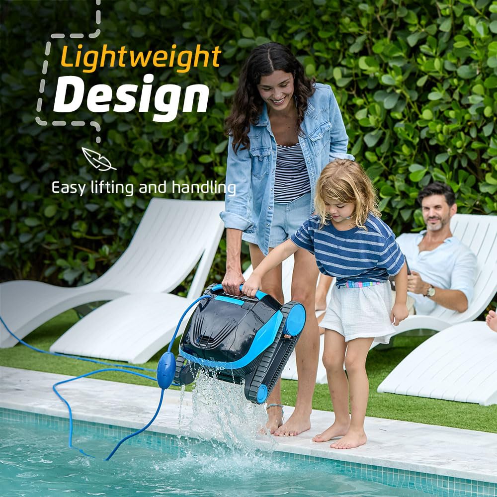 Nautilus AG Automatic Robotic Pool Vacuum Cleaner, Active Scrubber Brush, Top Load Filters Access, Ideal for Above-Ground Pools up to 33 FT in Length 2026 Model