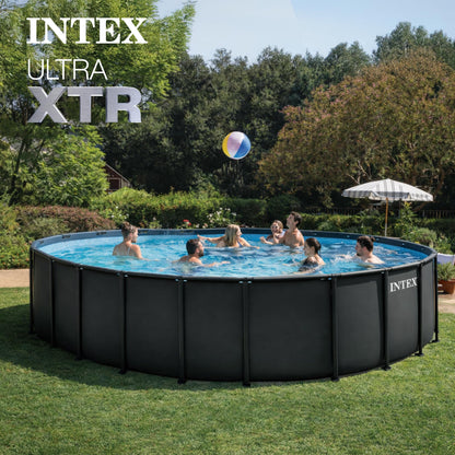 Ultra XTR 24ft x 52in Round Above Ground Swimming Pool Set w/Pump