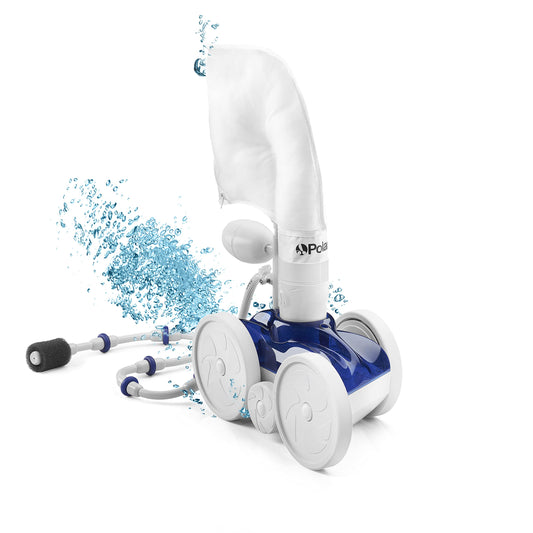 Polaris Vac-Sweep 280 Pressure-Side In-ground Pool Cleaner, Double Venturi Jet Powered, 31ft of Hose with an All Purpose Debris Bag