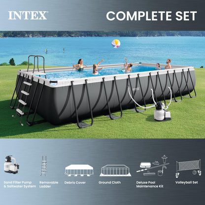 Ultra XTR 24ft x 12ft x 52in Above Ground Swimming Pool Set w/Pump