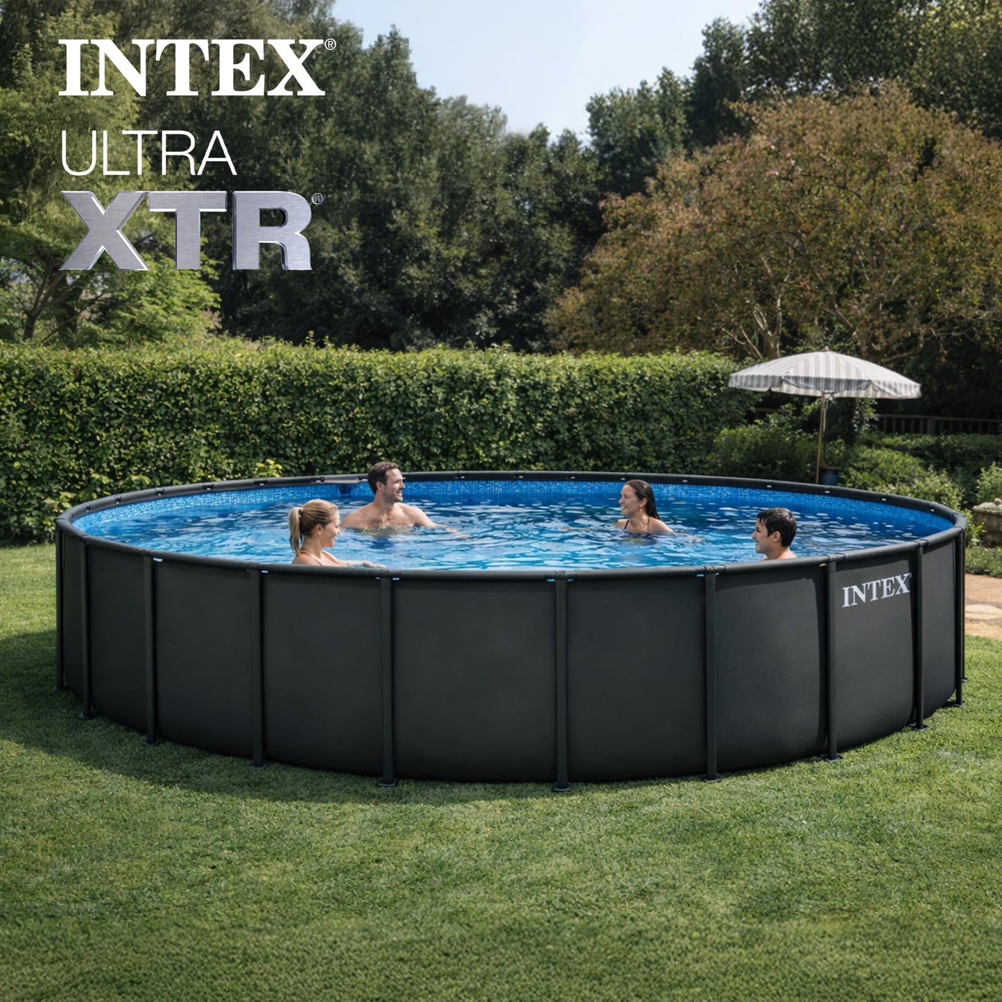 Ultra XTR 26ft x 52in Round Above Ground Swimming Pool Set w/Pump