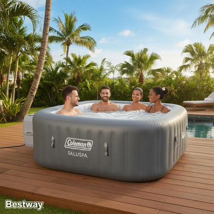 SaluSpa Hawaii Energy-Efficient 4-6 Person Inflatable Hot Tub