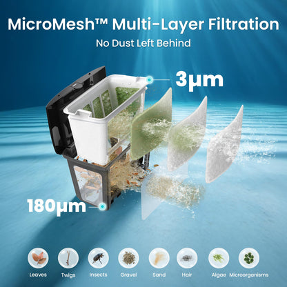 Scuba V3 AI Vision Cordless Robotic Pool Cleaner, Grey