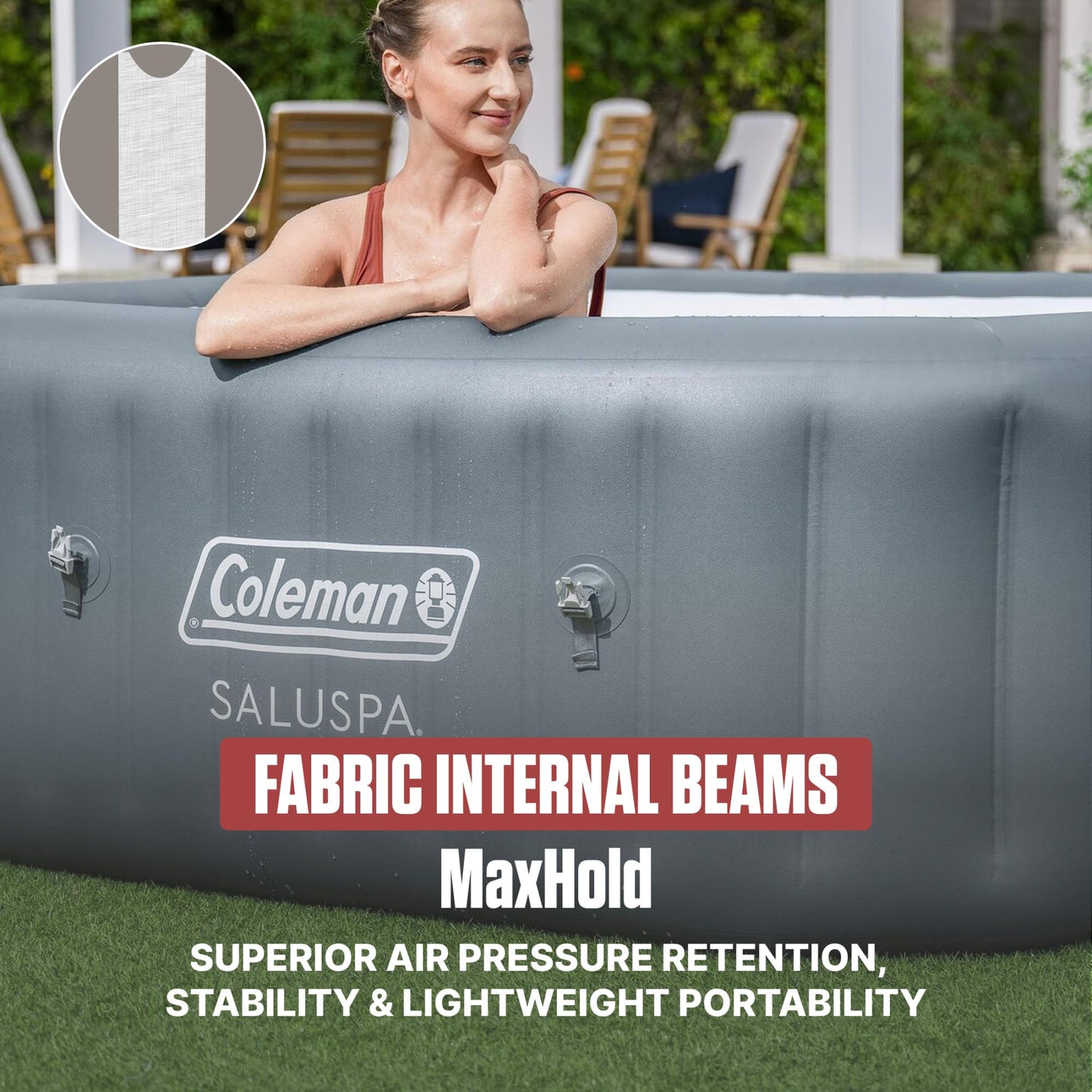 SaluSpa Hawaii Energy-Efficient 4-6 Person Inflatable Hot Tub