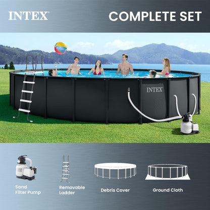 Ultra XTR 26ft x 52in Round Above Ground Swimming Pool Set w/Pump