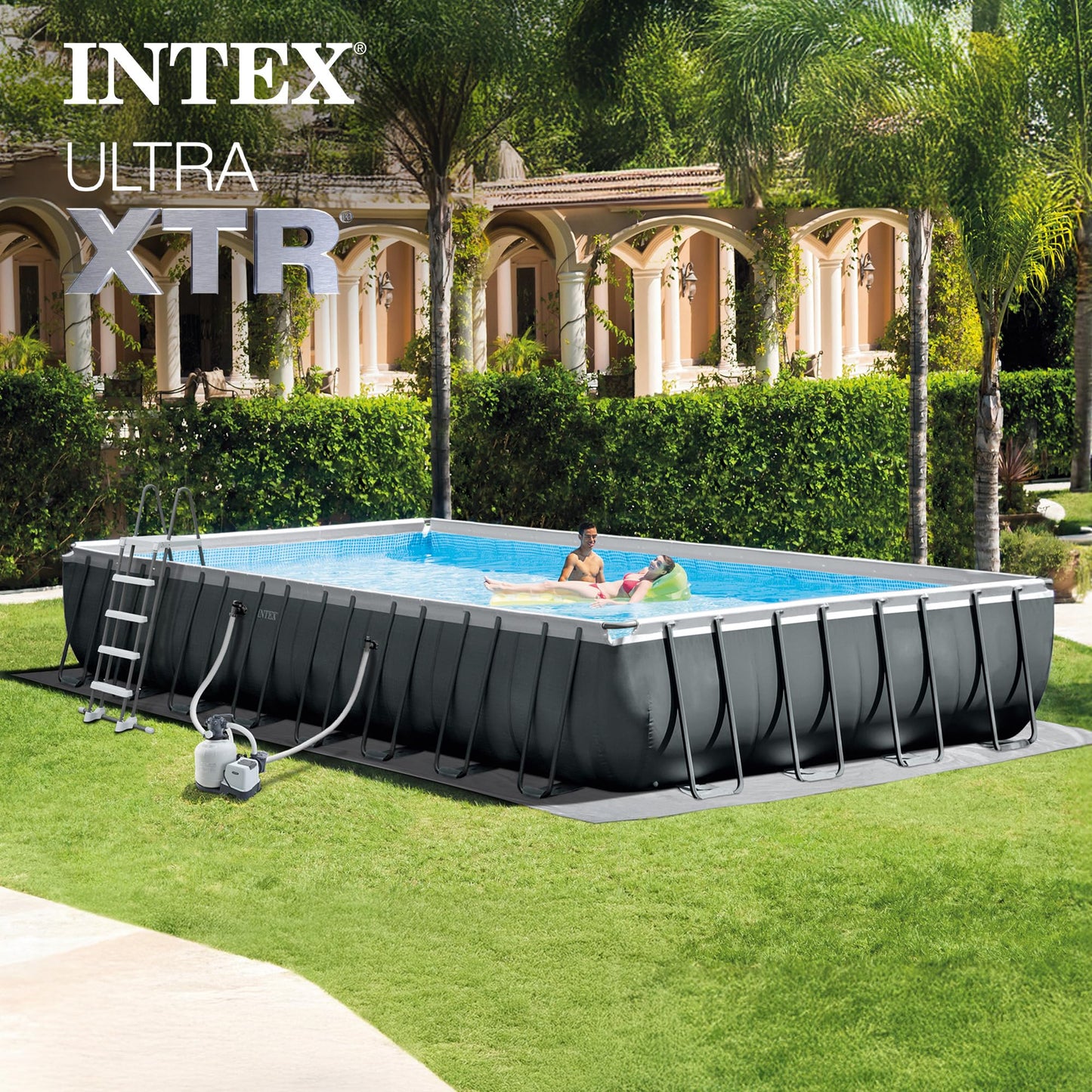 Ultra XTR 32ft x 16ft x 52in Above Ground Swimming Pool Set w/Pump